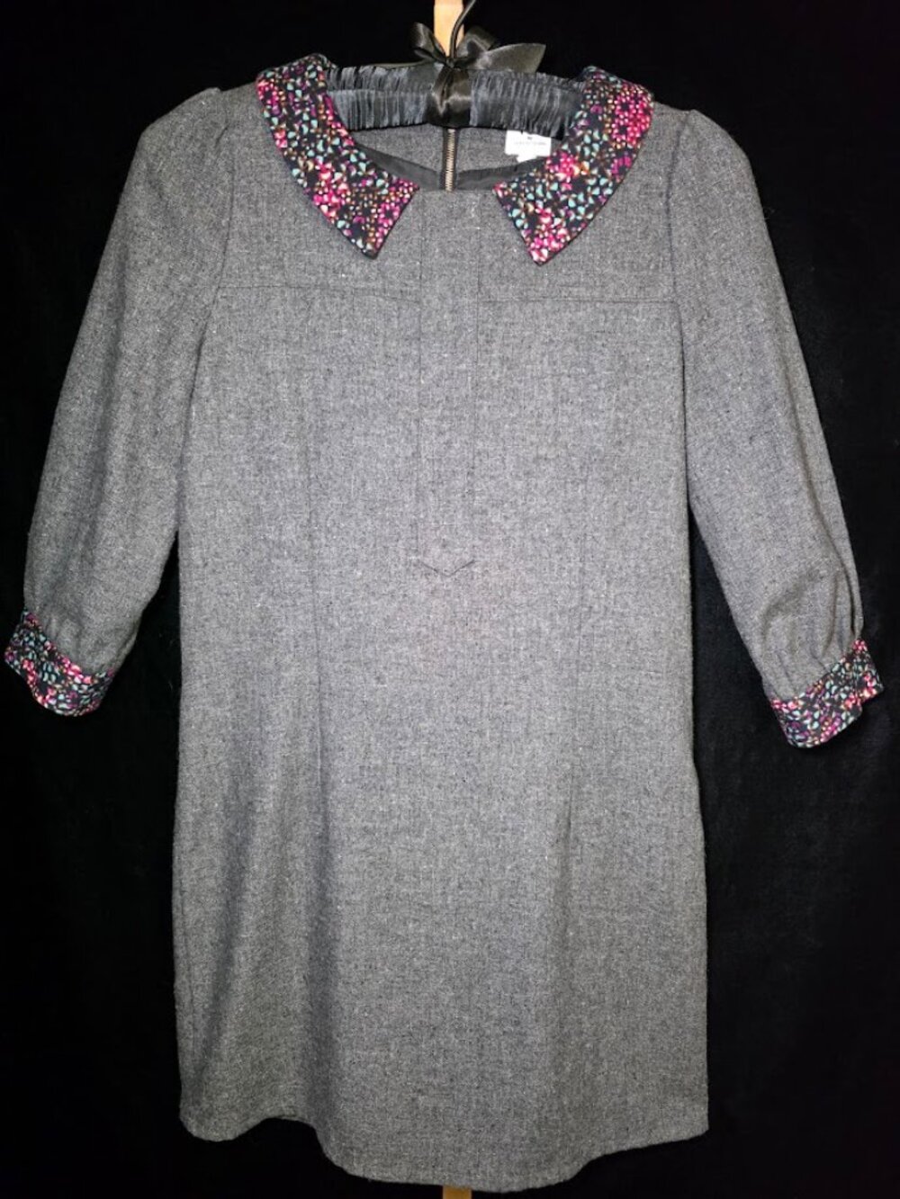 PLA by Plastic Island Wool-Blend Collared Dress M